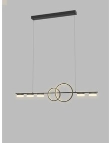 Wofi 7030-702 - LED Stmievateľný luster na lanku MESSINA LED/57W/230V čierna