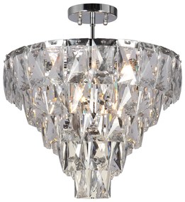 Luster Chelsea II, 1x krištáľové tienidlo, (fi 50cm), ch