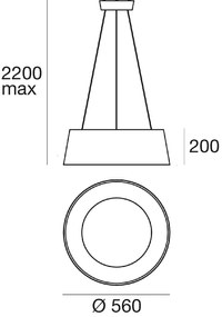 Moderné svietidlo MADE Oxygen P žltá LED   8091