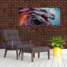 Obraz - Ilustrácia draka (120x50 cm)