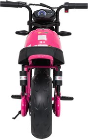 Elektrická motorka SUPERMOTO ružová