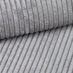 Svetlosivá sedacia súprava do U SMART COSARO 295x140 cm