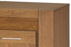 Televízny stolík Velvet II 24 111 cm z masívu s LED osvetlením dub Rustikal