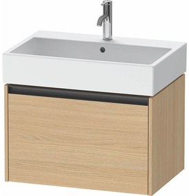 DURAVIT Ketho 2 závesná skrinka pod umývadlo, 1 zásuvka, 684 x 460 x 440 mm, dub prírodný, K25076030300000