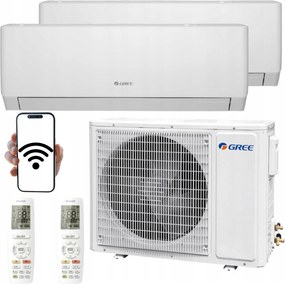 Nástenná klimatizácia Multisplit Gree Pular 2,6kW+2,6kW Wifi Funkcia Ohrievania