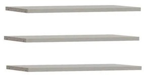 Sada 3 políc TIRO sivá