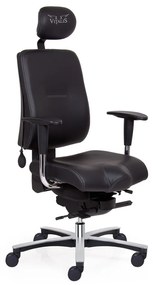 Zdravotná stolička Vitalis Balance XL, čierna