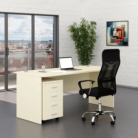 Zostava kancelárskeho nábytku SimpleOffice 1, 180 cm, breza