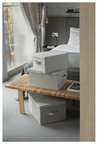 Čierny látkový úložný box s vekom 35x19x26 cm Soft Storage – Bigso Box of Sweden