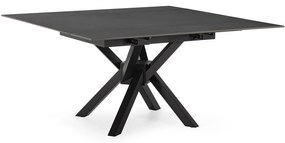 Rozkladací jedálenský stôl s prídavnou doskou s doskou z kameňa 90x150 cm Arlene – Marckeric