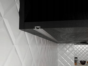 BERGE LED eloxovaný hliníkový profil zapustený 2m - sada