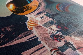 Obraz astronaut na povrchu neznámej planéty - 60x90