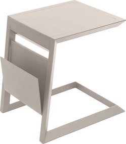 DEOKORK Kovový odkladací stolík LISABON (ivory)