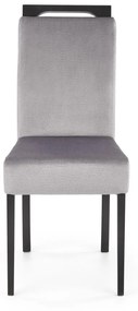 Jedálenská stolička CLARION 2 – masív, látka, viac farieb Čierna / tmavo zelená