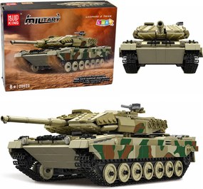 LEAN Toys Stavebnicové kocky – vojenský tank Leopard s diaľkovým ovládaním RC, 1100 dielov