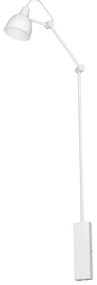 AIDA | biela industriálna nástenná lampa Farba: Biela, Rozmer: 100x125x14