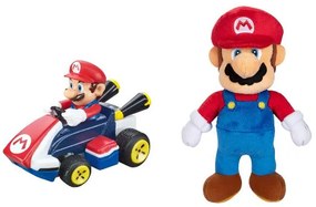 Carrera Mini autíčko na diaľkové ovládanie Super Mario + Plyšová hračka Super Mario, 23 cm  (800007999)