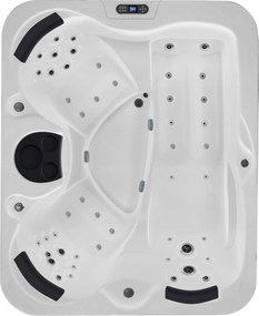 Celoročná vírivka do záhrady 201x164x80 malá 3-miestna, tuhý konfigurátor