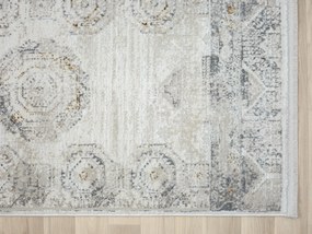 My Flair, Kusový koberec My Kazak creme, 80x150, šedá, chodba / predsieň