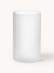 Ručne fúkané malé reliéfne poháre na kokteily Ripple, 4 ks