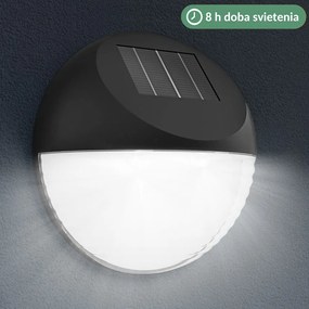 LED solárne nástenné svietidlo Sada 6 ks Ø11 cm