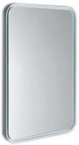 Sapho Sapho, FLOAT LED podsvietené zaoblené zrkadlo v ráme 600x800mm, biela, 22572
