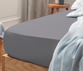 Džersejová napínacia plachta, nadmerná veľkosť, sivá