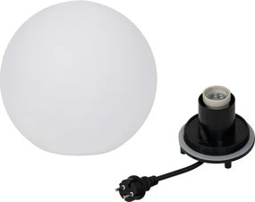 Kanlux 45930 - Vonkajšie svietidlo STONO 1xE27/15W/230V, Ø 20 cm, IP65, biele