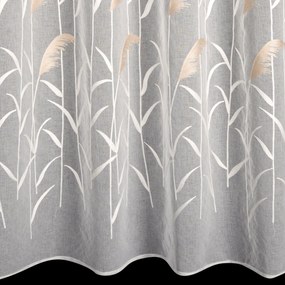 ZÁCLONA NA KRÚŽKOCH ABBIE 140X250 CM VZOROVANÉ