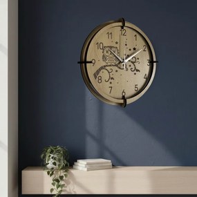 Detské hodiny Sova z javoru – tiché nástenné hodiny pre deti | SENTOP HDF0573-MAPLE