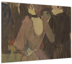 Sklenený obraz - Henri de Toulouse-Lautrec, La Goulue and Her Sister, reprodukcia (70x50 cm)