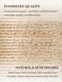 Taburetka Hanse Home JUTTA naturálna zlatá