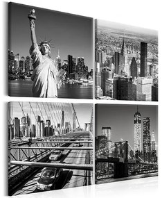 Obraz - Faces of New York Veľkosť: 90x90, Verzia: Premium Print