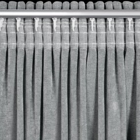 ZÁVES NA PÁSKE NILO 140X270 CM SIVÁ