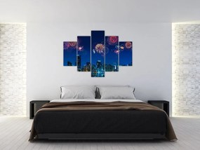 Obraz - Ohňostroj v Miami (150x105 cm)