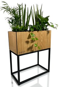 Dekorstudio Moderný kvetináč LOFT FIORINO dub 42x22x50cm