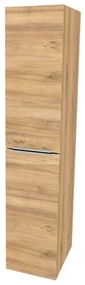 Mereo, Mereo Mailo, kúpeľňová skrinka vysoká 170 cm, chróm madlo, Multidecor, Orech Pacifik prírodný, MER-CN594LPOPP2