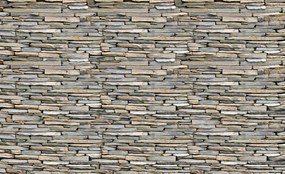 Fototapeta - Tehlový kamenný múr (152,5x104 cm)