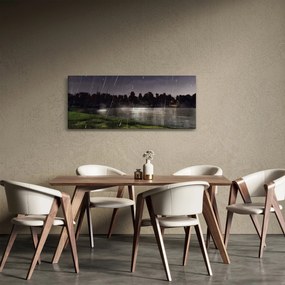 Obraz - Daždivý večer (120x50 cm)