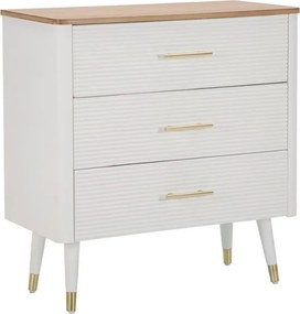 Dizajnová komoda Gerlinde 78 cm biela