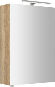 Sapho Sapho, RIWA galérka s LED osvetlením, 50x70x17cm, dub Alabama, RIW050-0022