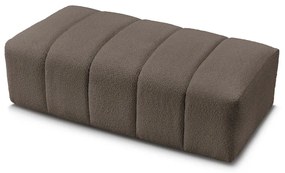 Hnedá podnožka z textílie buklé Annecy – Bobochic Paris