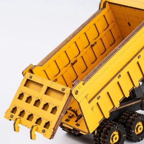 Robotime Rokr 3D dřevěné puzzle Nákladní auto - sklápěč 225 ks