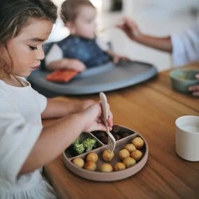 Mushie silikónový tanier s prísavkou - Stone