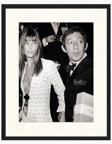 Zarámovaná fotografia Serge Gainsbourg & Jane Birkin