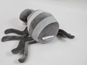 Plyšový PAVÚK s detskou dekou vo vnútri, sivý