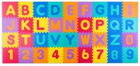 Bestent Penové puzzle - náučný koberec 120 x 270 X 1,1 cm Ricokids 36ks