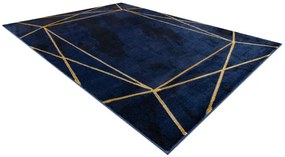 Koberec EMERALD exkluzívny 1022 glamour, styl geometrický granátový / zlatý