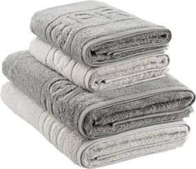 XXXLutz SADA FROTÉ UTERÁKOV, 50x100/67x140 cm, sivá, svetlosivá Esprit - Kúpeľňový textil - 003355101804