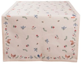 Bavlnené behúň na stôl Chicken and Rooster - 50*140 cm